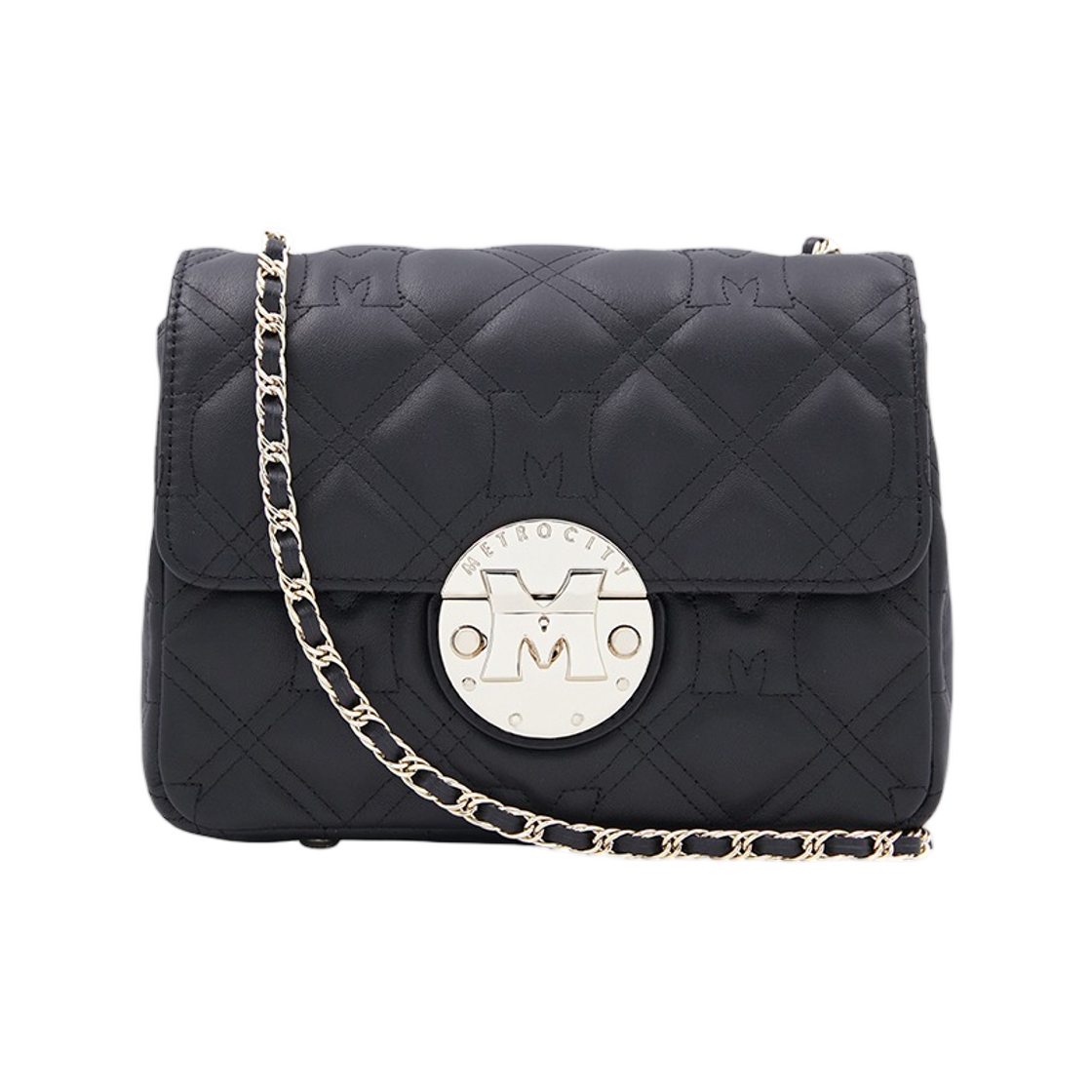 메트로시티 부오나 소르테 숄더백 스몰 블랙(Metrocity Buona Sorte Shoulder Bag Small Black)