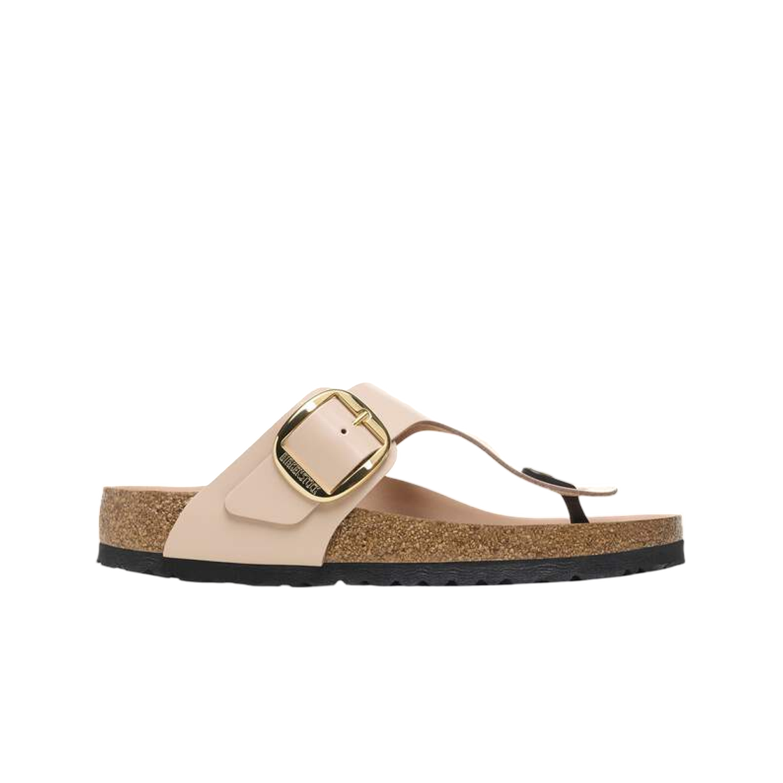 1026550 Birkenstock Gizeh Big Buckle High Shine New Beige - Regular