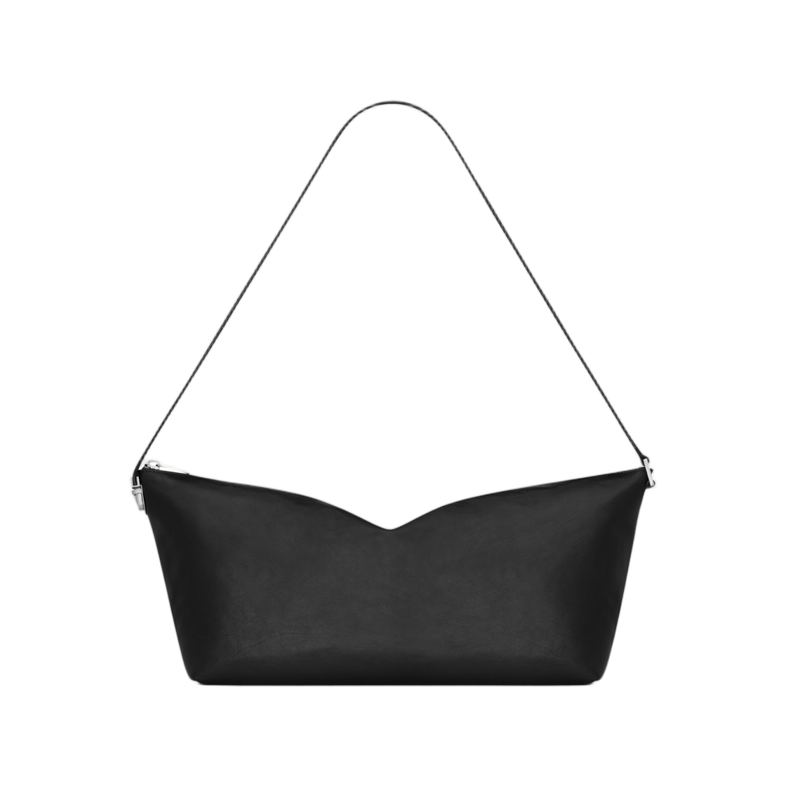 837806-AAEL5-1000 Saint Laurent Le Tuc Giant Crossbody Bag in Grained Leather Black