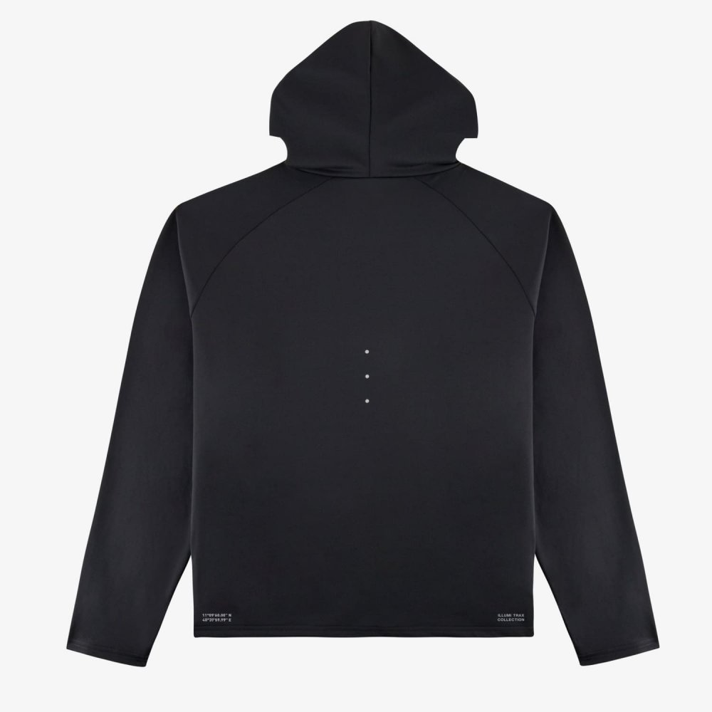 아틀라스 콜렉티프 일루미 트랙스 남성 러닝 바라클라바 후디 블랙(Atlas COLLECTIF Illumi Trax MENS Running Balaclava Hoodie Black) - 2