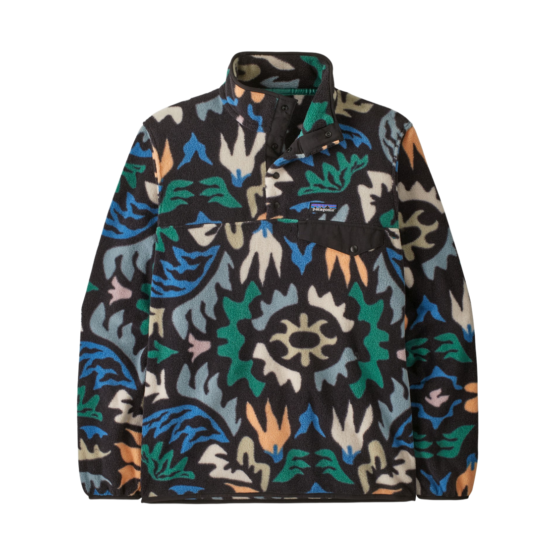 25551 Patagonia Lightweight Synchilla Snap-T Fleece Pullover Kaleido Blue