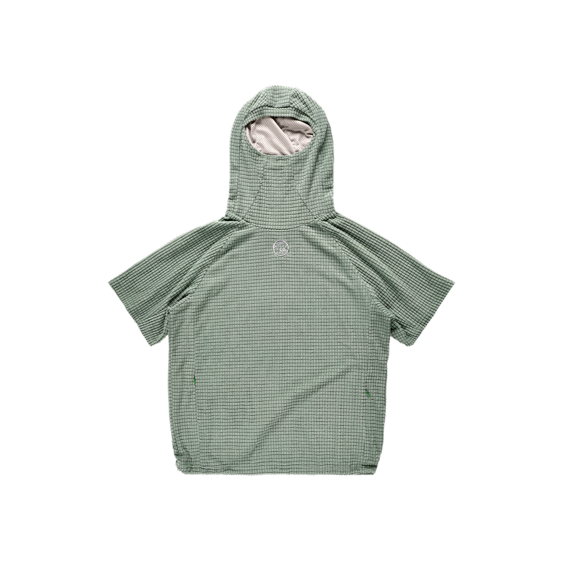 더왈드 와플 바라클라바 하프 후디 그린(THE WARLD Waffle Balaclava Half Hoodie Green) - 1