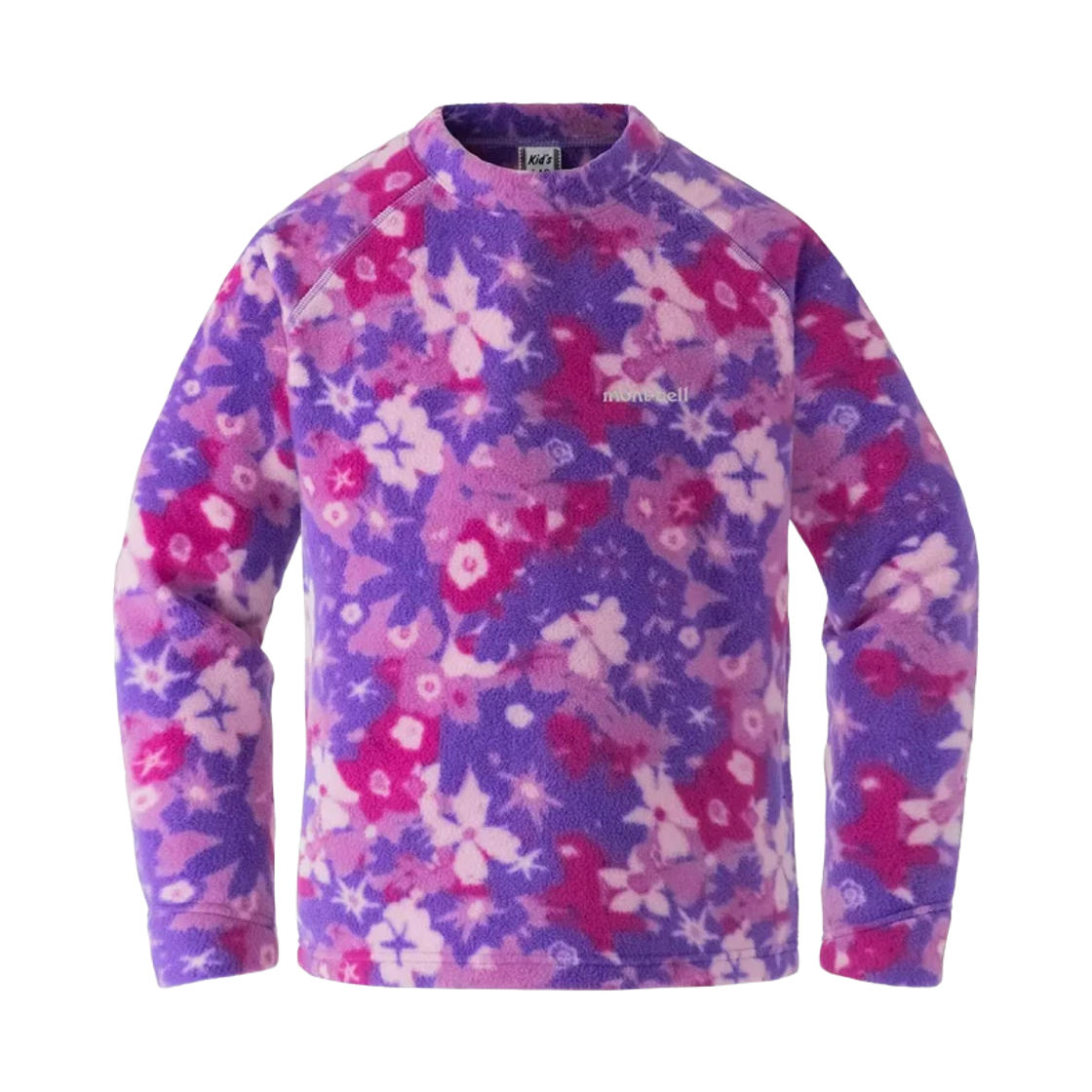(키즈) 몽벨 클리마플러스100 프린트 라이트 스웨트셔츠 #8((Kids) Montbell Climaplus100 Print Lite Sweatshirt #8)