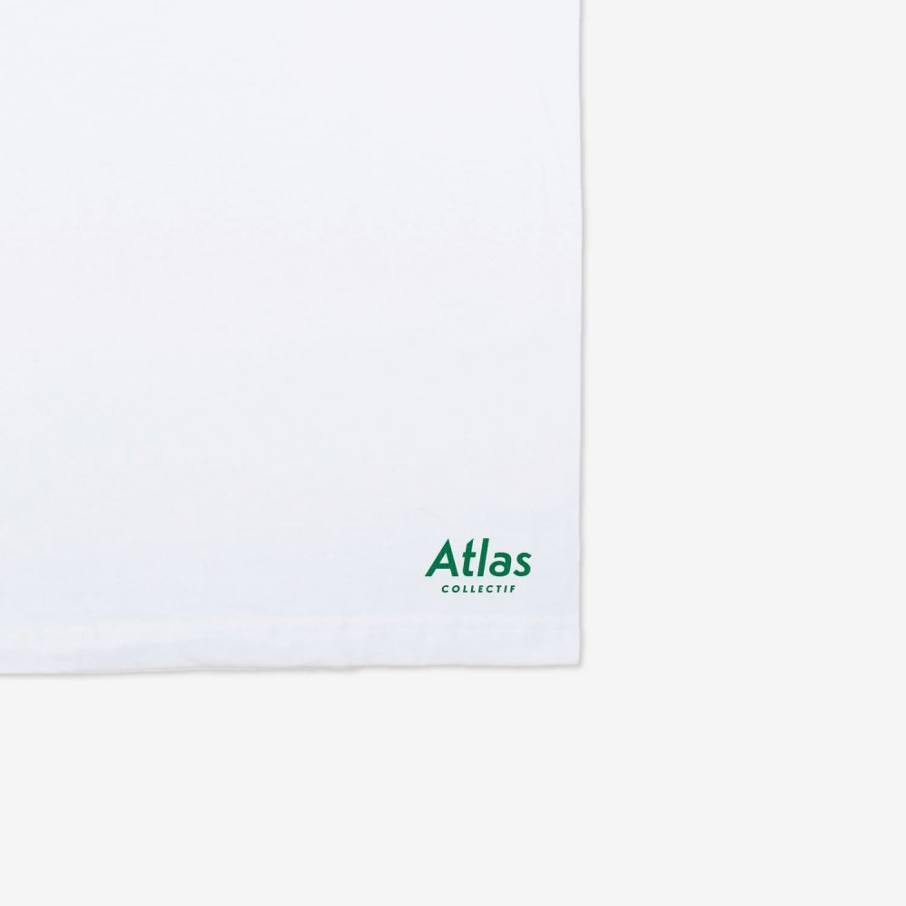 아틀라스 콜렉티프 아메바 공용 180GSM 오가닉 티셔츠 화이트(Atlas COLLECTIF Amoeba UNISEX 180GSM Organic Tee White) - 3