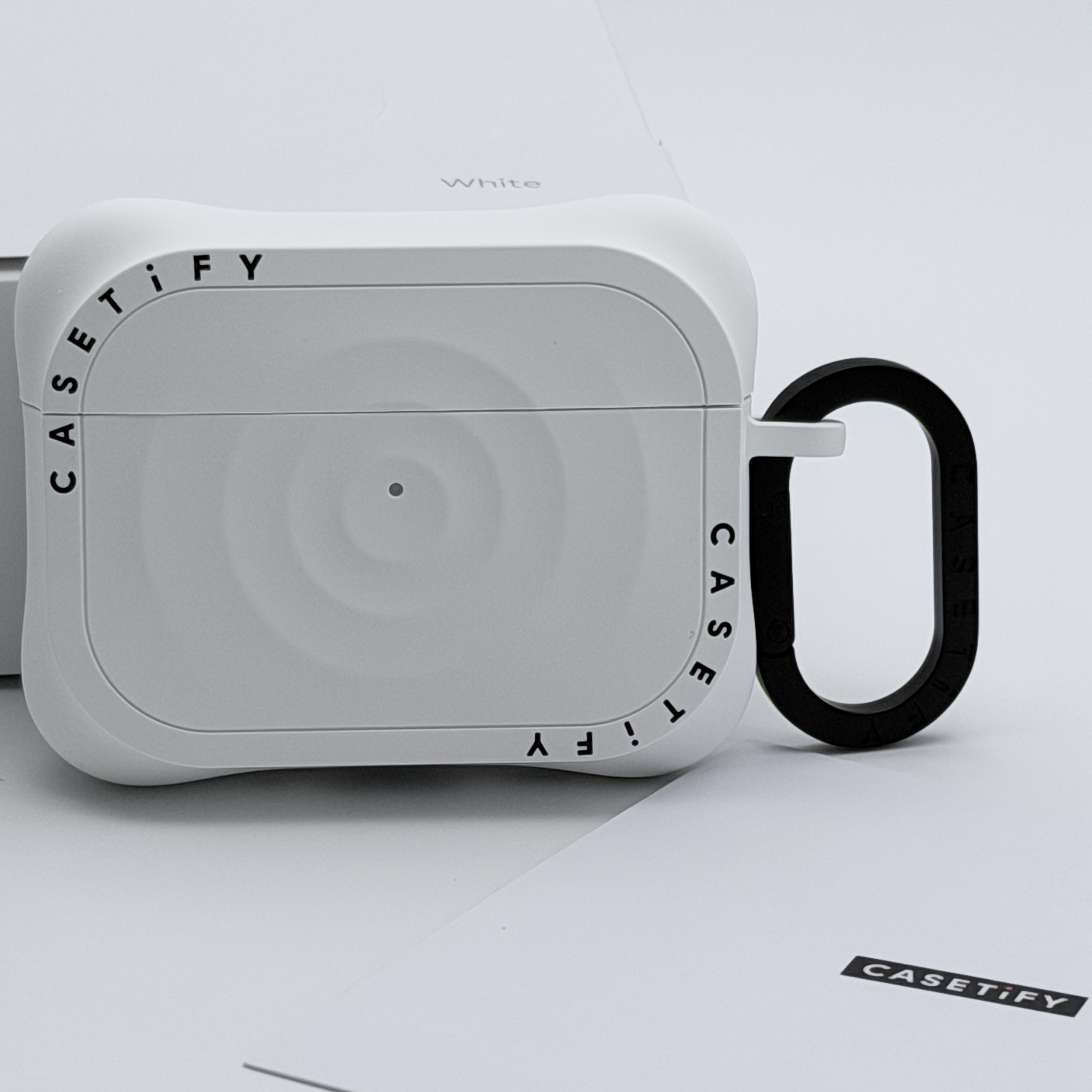 Casetify Essentials Ripple AirPods Pro 3rd Case White, Apple AirPods Pro 3rd Gen (Korean Ver.) 착용 스타일 - 5