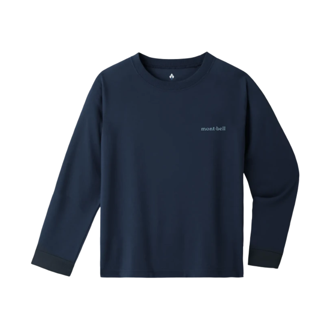 (키즈) 몽벨 위크론 롱슬리브 티셔츠 네이비((Kids) Montbell Wickron Long Sleeve T-Shirt Navy)