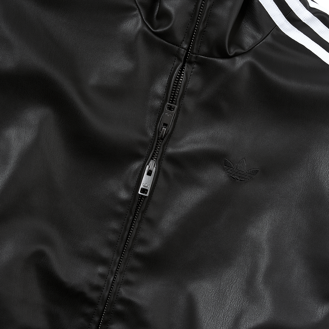 아디다스 플레더 3S 트랙탑 블랙 - KR 사이즈(Adidas Pleather 3S Track Top Black - KR Sizing) - 3