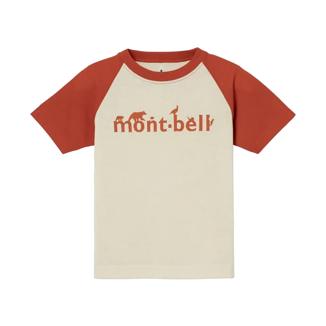 (키즈) 몽벨 위크론 래글런 티셔츠 아이보리((Kids) Montbell Wickron Raglan T-Shirt Ivory)
