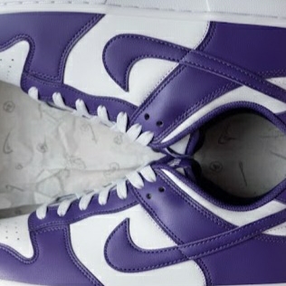 Nike Dunk Low Retro Championship Court Purple 착용 스타일