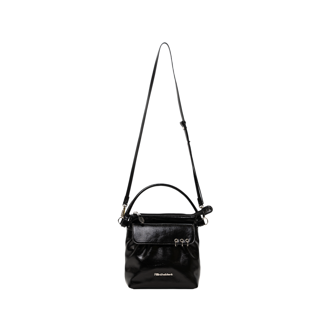 필인더블랭크 피케이 플랩백 블랙(Fillintheblank PK Flap Bag Black)