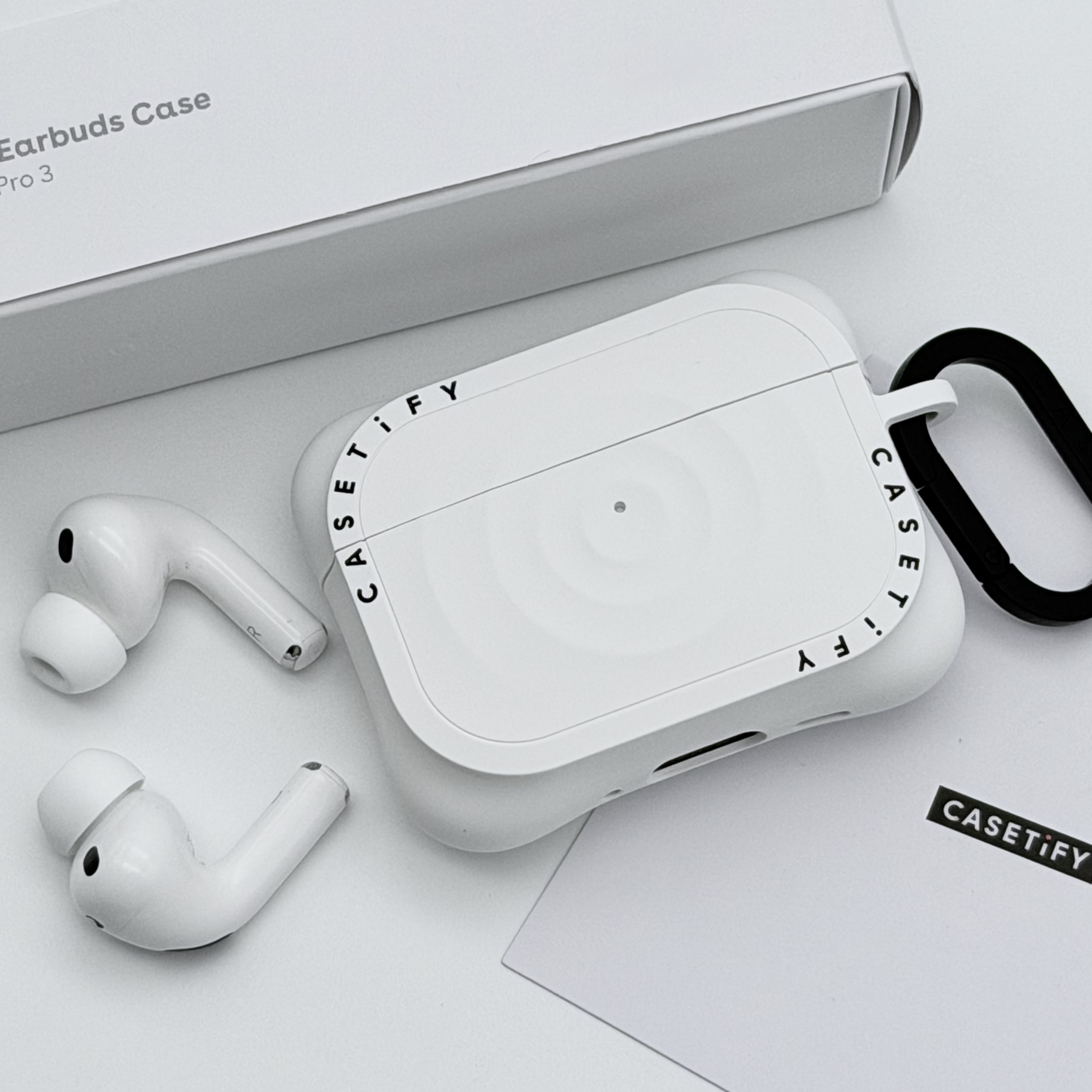 Casetify Essentials Ripple AirPods Pro 3rd Case White, Apple AirPods Pro 3rd Gen (Korean Ver.) 착용 스타일 - 7