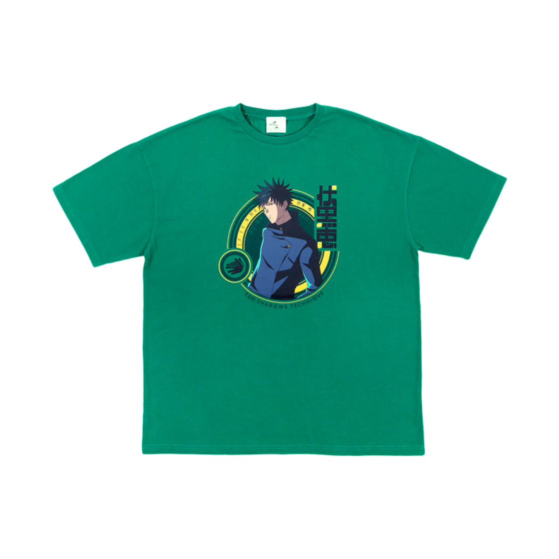 주술회전 유니버셜 스튜디오 재팬 후시구로 메구미 티셔츠 그린(Jujutsu Kaisen Universal Studios Japan Megumi Fushiguro T-Shirt Green) - 1