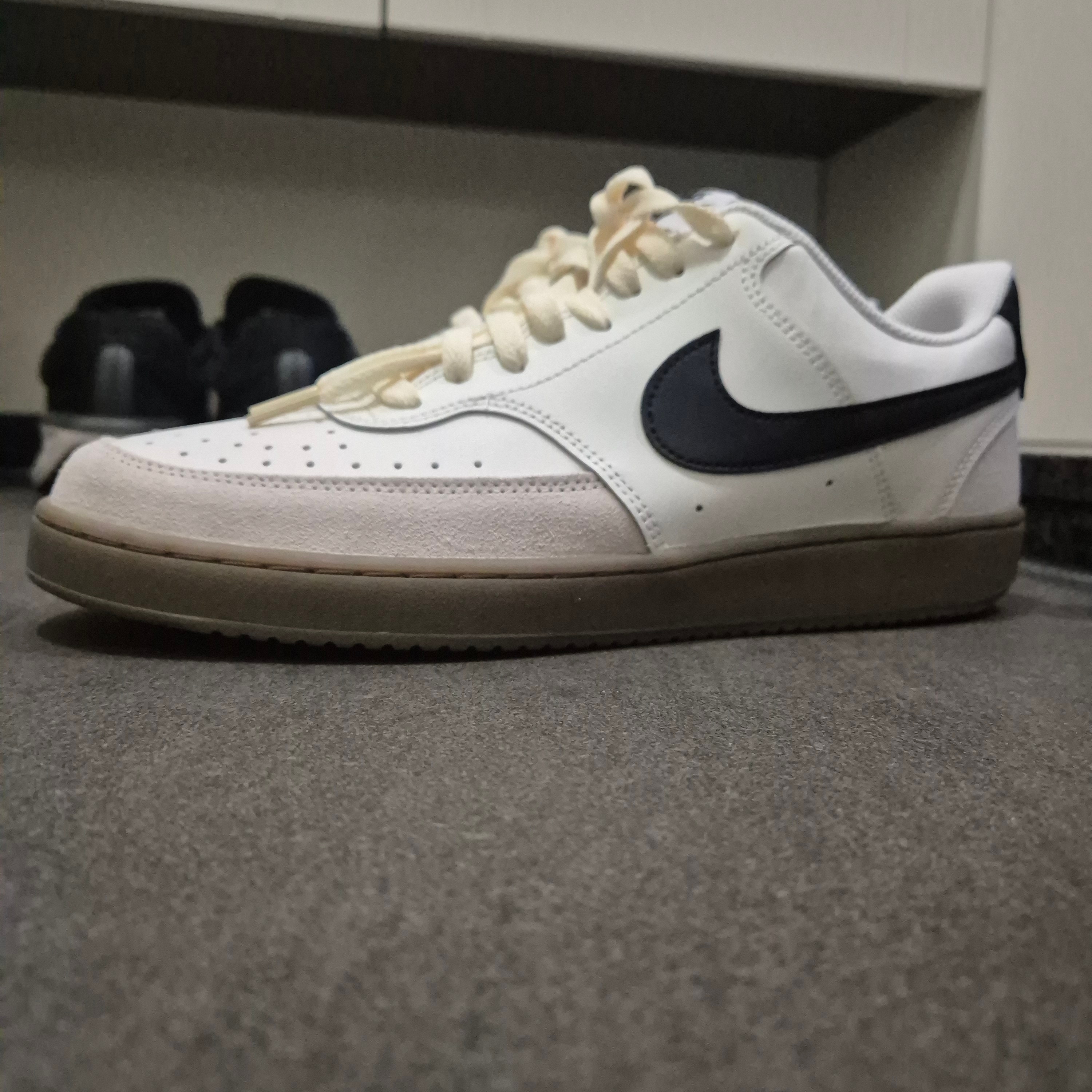 Nike Court Vision Low Sail Light Orewood Brown 착용 스타일