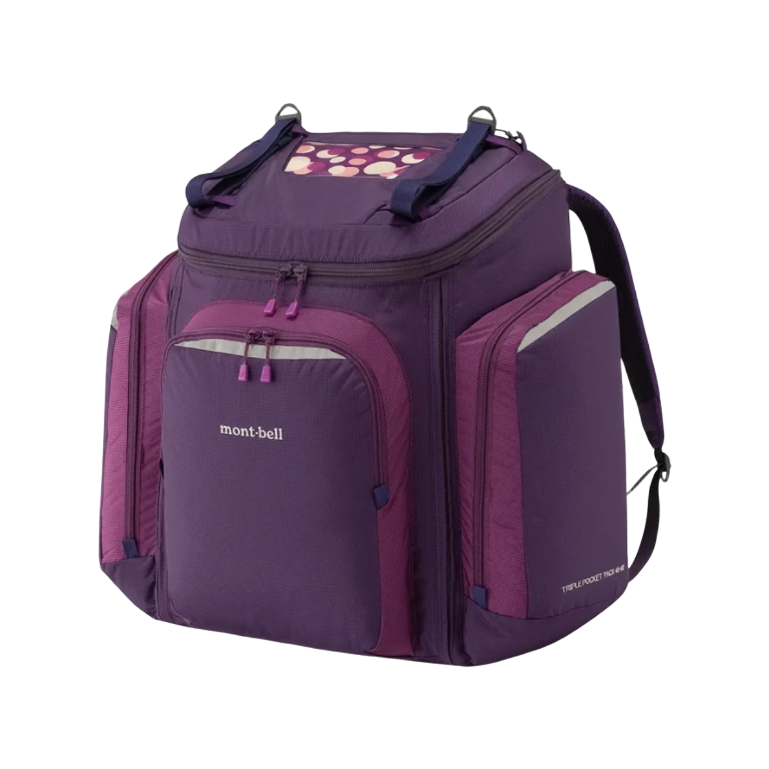 1133313 Montbell Triple Pocket Pack 45-60 Deep Purple