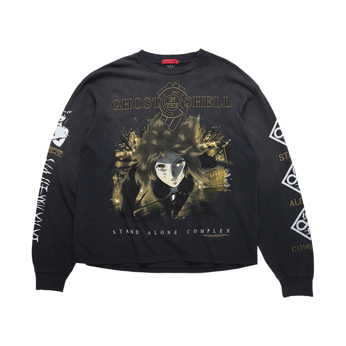 공각기동대 롱슬리브 티셔츠 모토코 블랙(Ghost In The Shell Long Sleeve T-Shirt Motoko Black) - 1