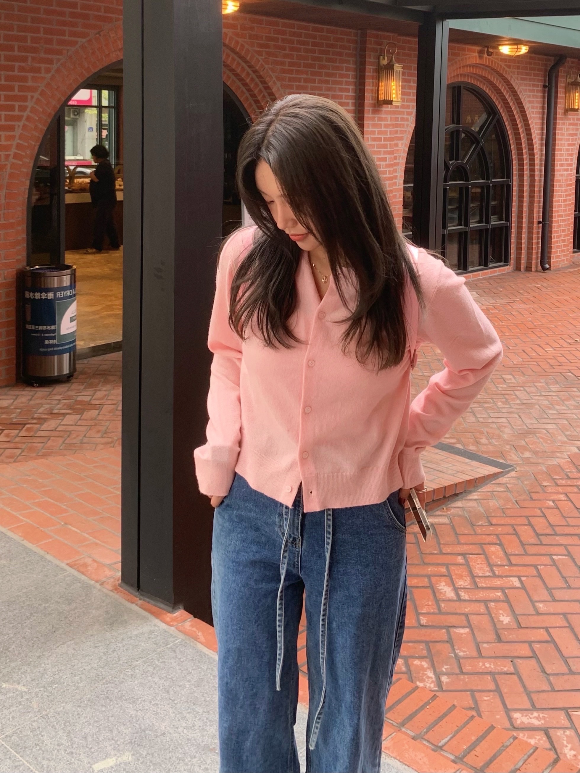 (W) Nike Air Force 1 '07 Cacao Wow 착용 스타일 - 3