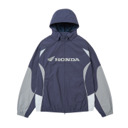 Honda Nylon 2Way Track Windbreaker Vintage Navy