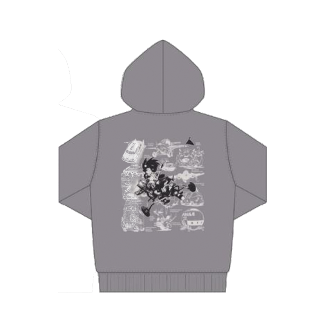 점프샵 팝업 드래곤볼 머신 무늬 파카(Jump Shop Pop Up Dragon Ball Machine Pattern Hoodie) - 2