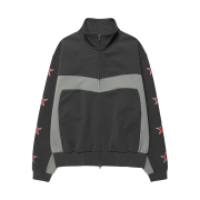 Thevinylhouse Star Track Zip-Up Charcoal