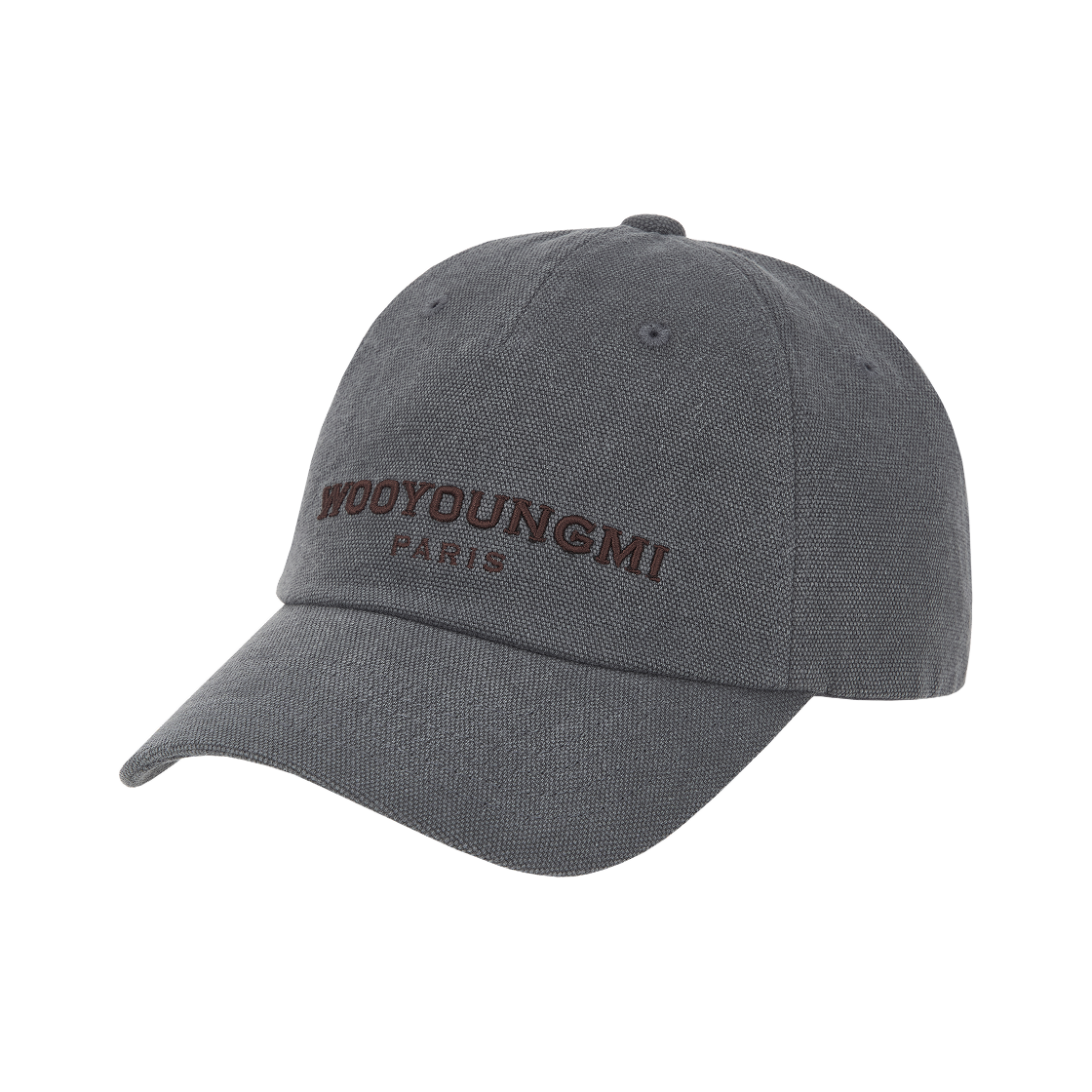 W253AC54984G Wooyoungmi Dyed Oxford Denim Ball Cap Grey - 25FW