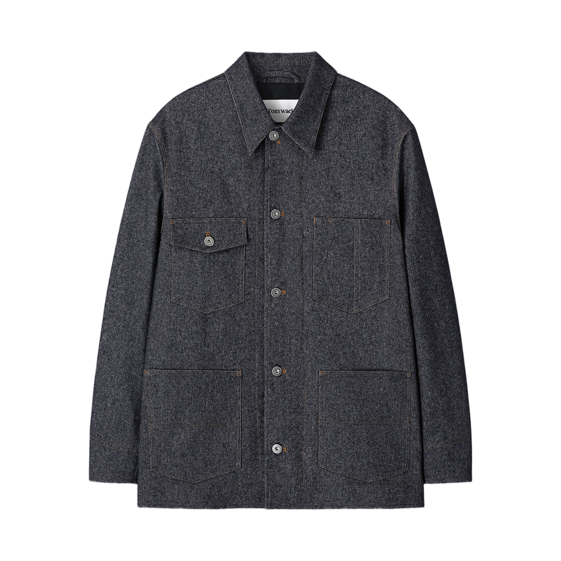 토니웩 울 데님 초어 자켓 다크 인디고(Tonywack Wool Denim Chore Jacket Dark Indigo)