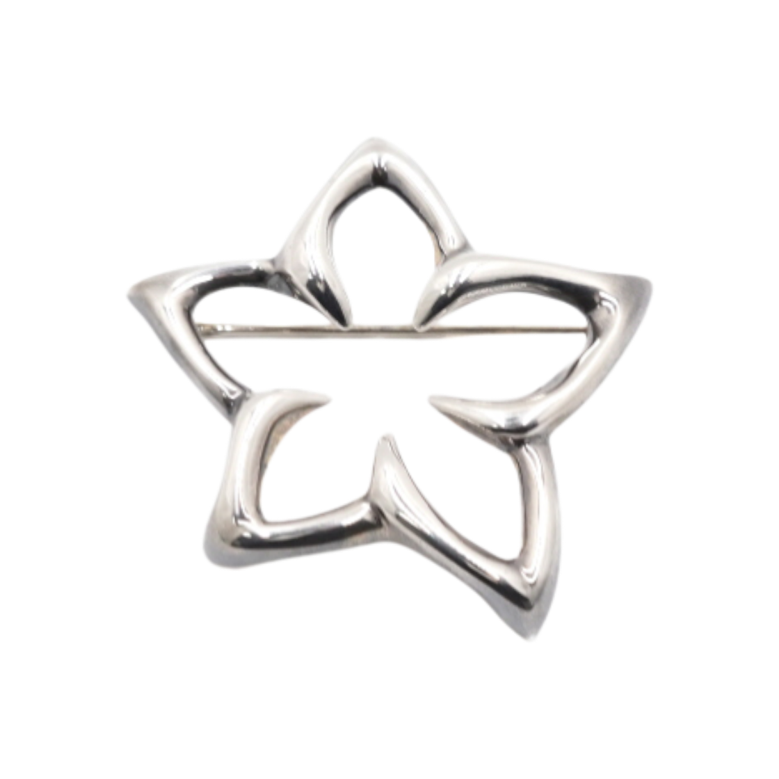 ITUN8LPSHAE9 Tiffany Plumeria Flower Silver Brooch