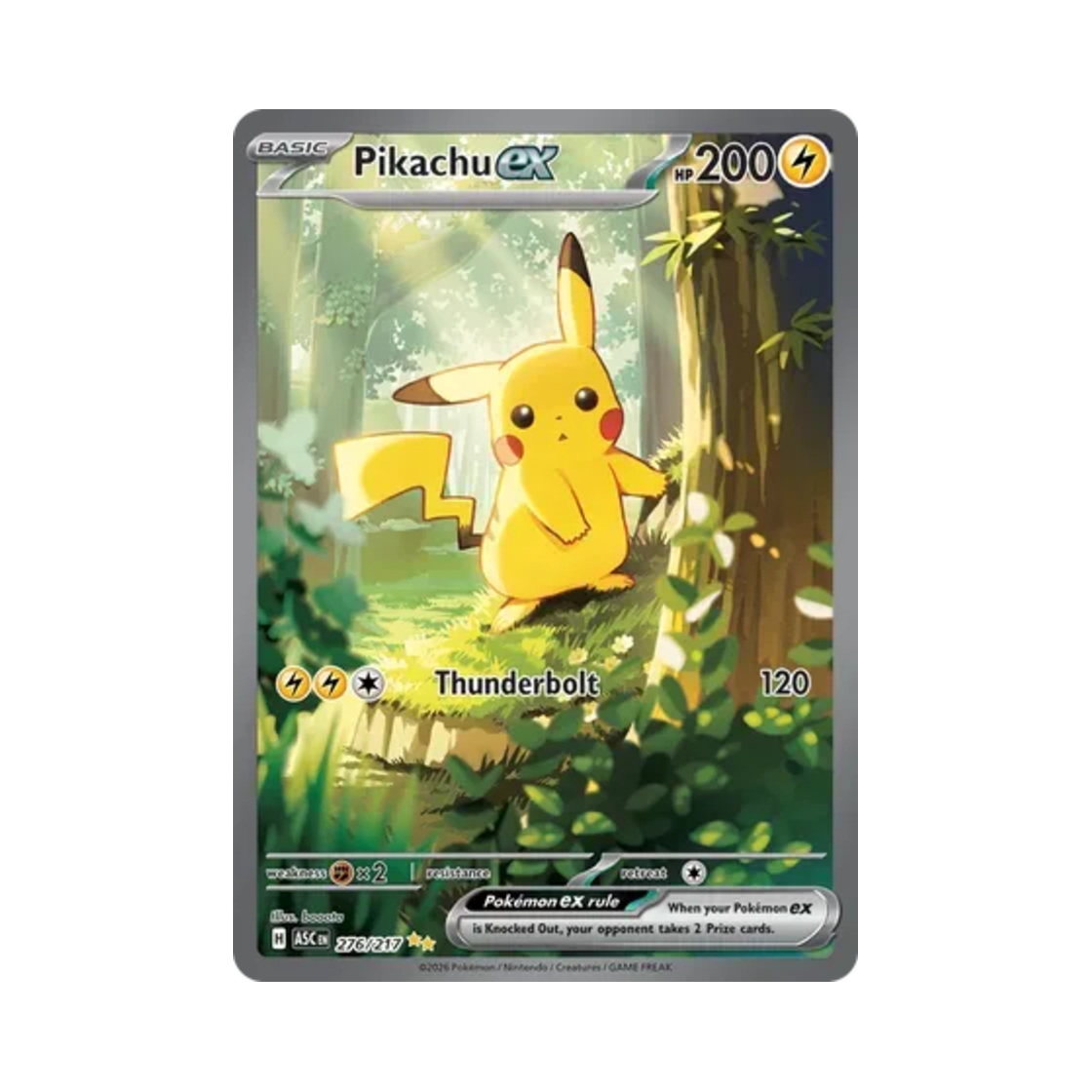포켓몬 TCG 피카츄 ex SIR 메가 에볼루션 어센드 히어로즈 (영문판)(Pokemon TCG Pikachu ex SIR Mega Evolution Ascended Heroes (English Ver.))