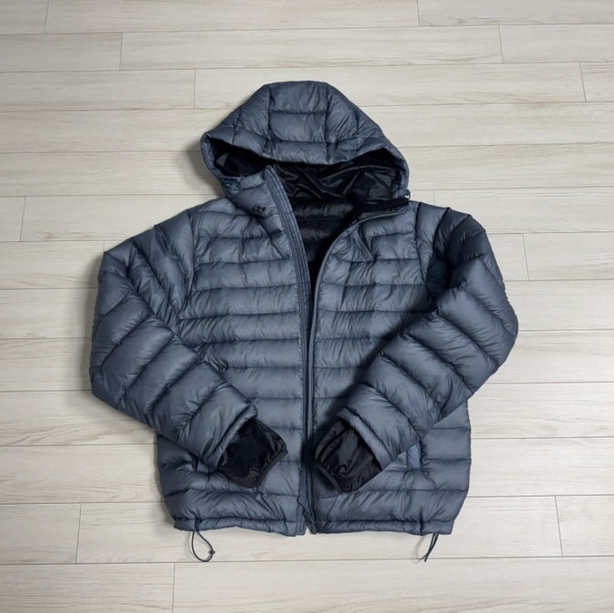 Sansan Gear Suffix Puffer Jacket Navy - 25FW, Sansan Gear Suffix Puffer Jacket Navy_25FW 착용 스타일 - 1