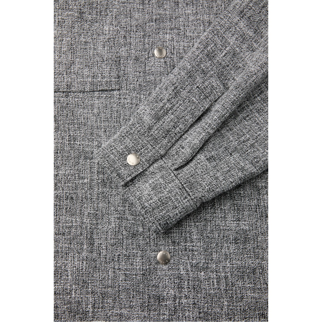 이로 티셀 트위드 포켓 셔켓 블랙(IRO Tissel Tweed Pocket Shirt Jacket Black) - 6