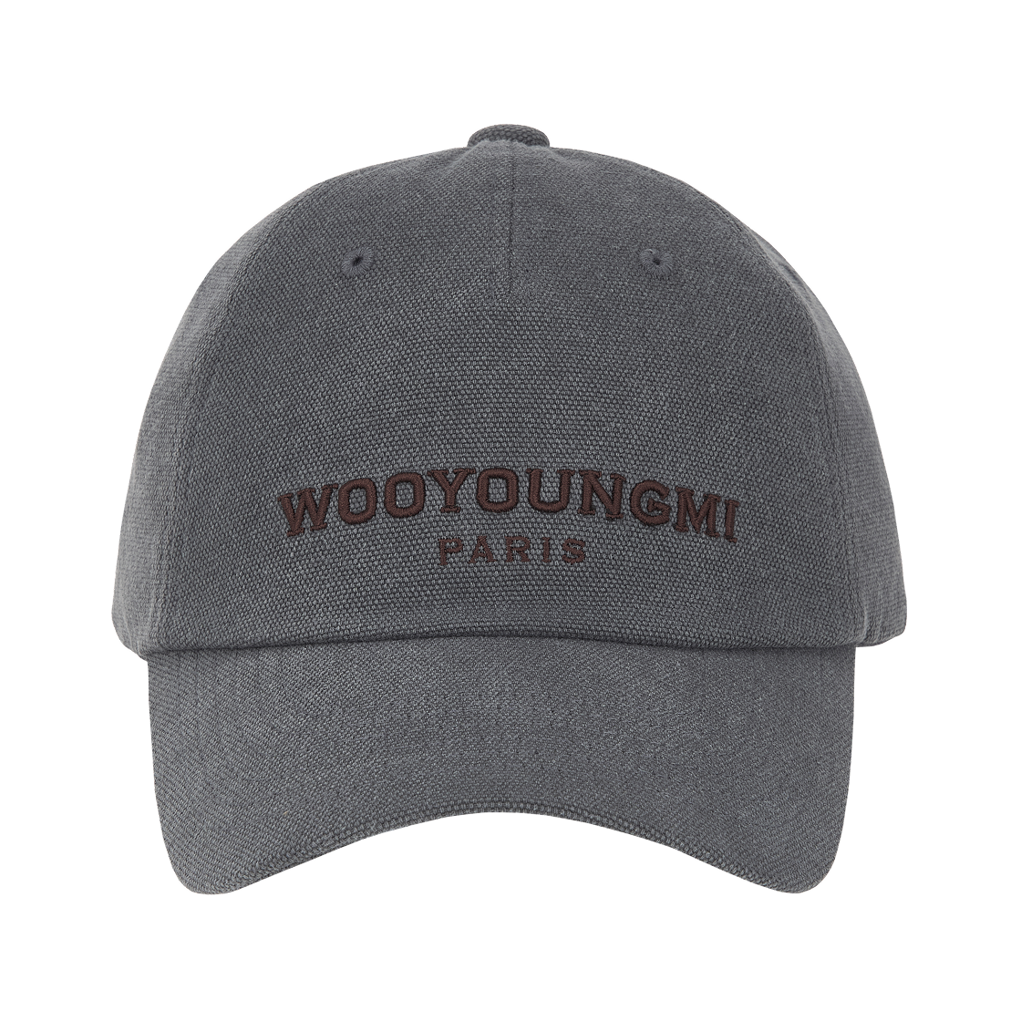 우영미 다이드 옥스포드 데님 볼캡 그레이 - 25FW(Wooyoungmi Dyed Oxford Denim Ball Cap Grey - 25FW) - 2