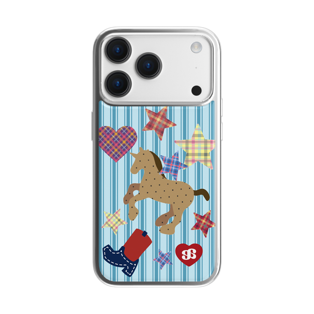 E2601_0015 earpearp Cosmic Cowboy Epoxy Bumper Case - Silver