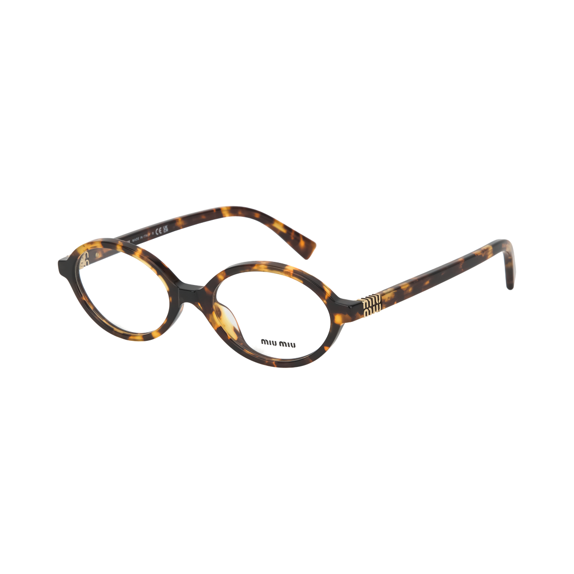 (W) 미우 미우 리가드 글라스 렌즈 라이트 하바나 아세테이트((W) Miu Miu Regard Glasses Lens Light Havana Acetate)