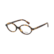 (W) Miu Miu Regard Glasses Lens Light Havana Acetate