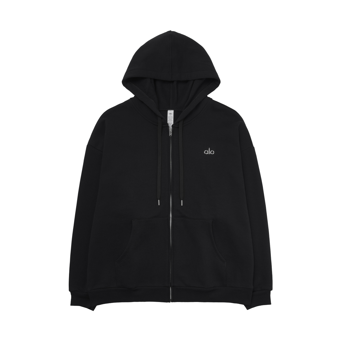 알로 요가 어콜레이드 풀집 후드 블랙(Alo Yoga Accolade Full Zip Hoodie Black)