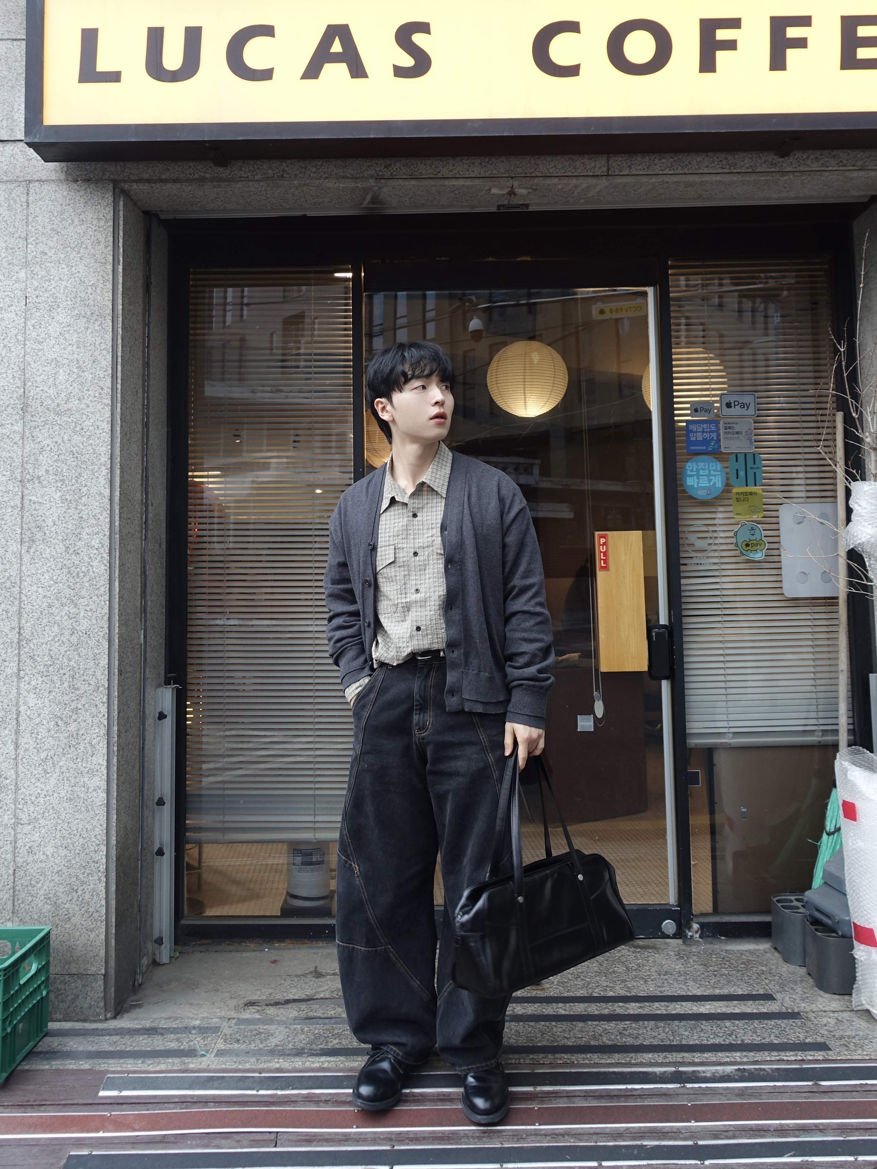 Red Wing Postman 101 Black Chaparral - D 착용 스타일 - 1
