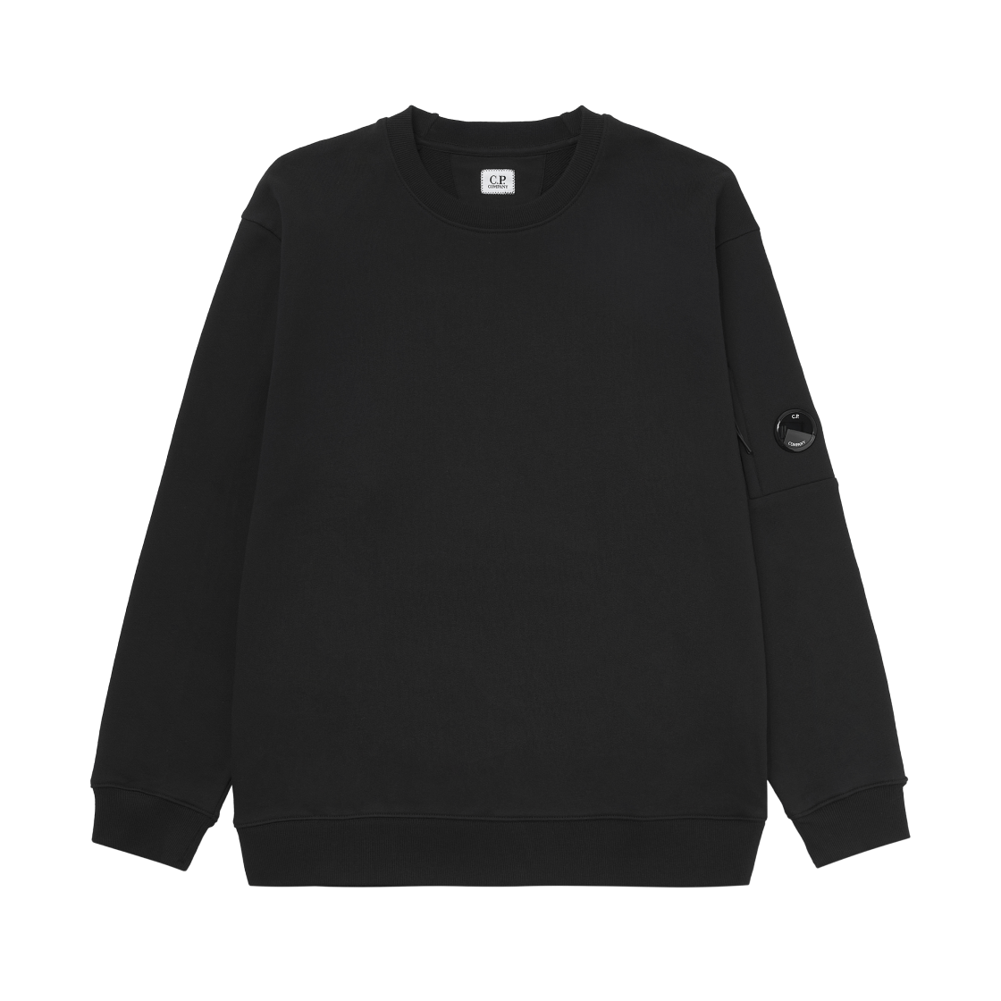 C.P. 컴퍼니 렌즈 와펜 스웨트셔츠 블랙 - 25FW(C.P. Company Lens Wappen Sweatshirt Black - 25FW)