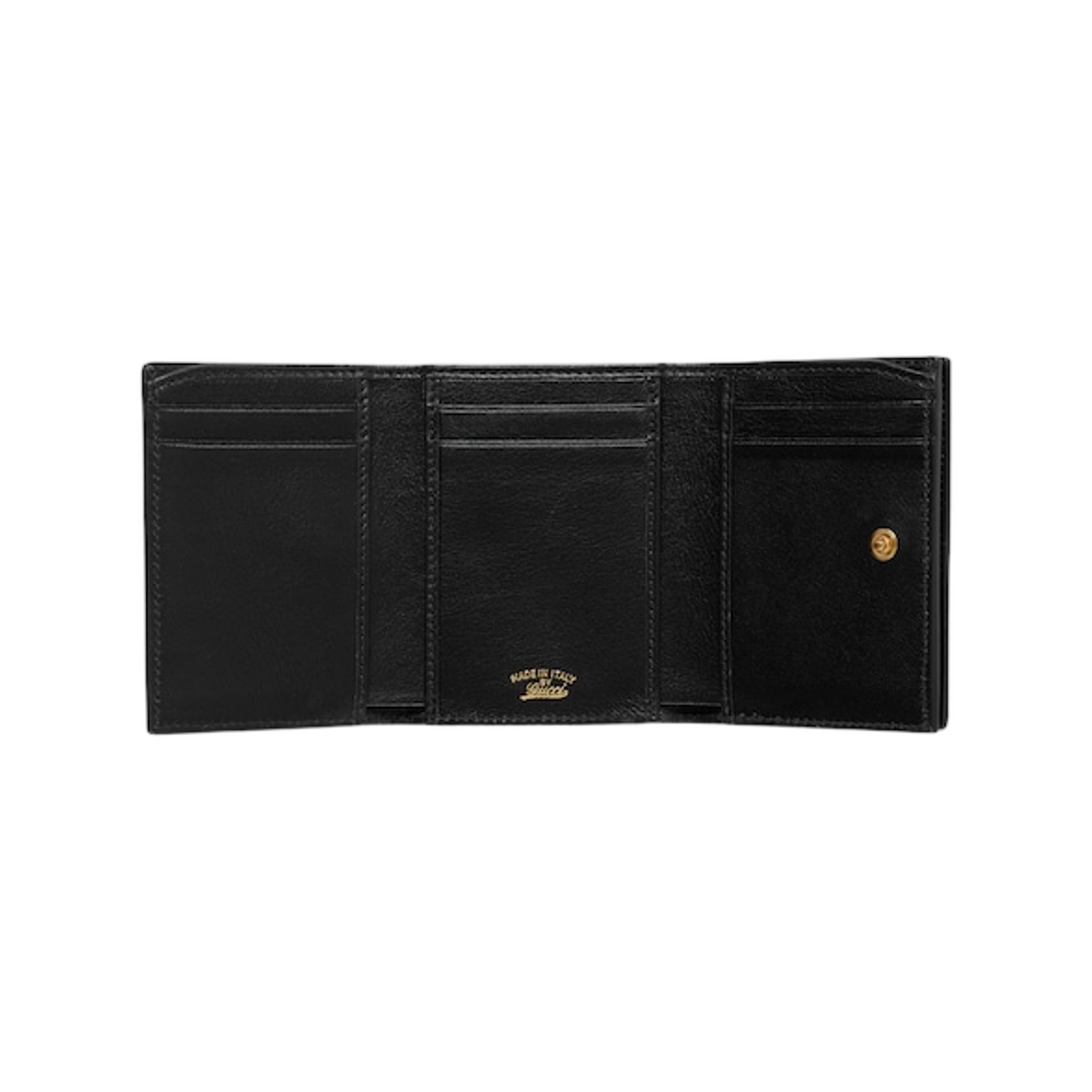 구찌 홀스빗 웹 스몰 트라이폴드 월렛 블랙(Gucci Horsebit Web Small Trifold Wallet Black) - 2
