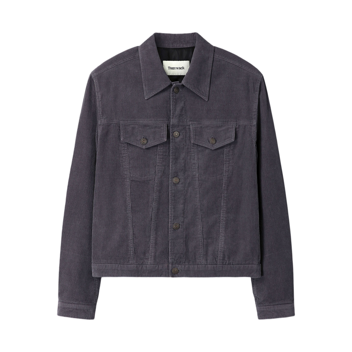 토니웩 워시드 코듀로이 타입 3 트러커 퍼플 네이비(Tonywack Washed Corduroy Type 3 Trucker Purple Navy)