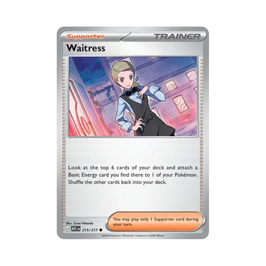 ASC215-217 Pokemon TCG Waitress J Mega Evolution Ascended Heroes (English Ver.)
