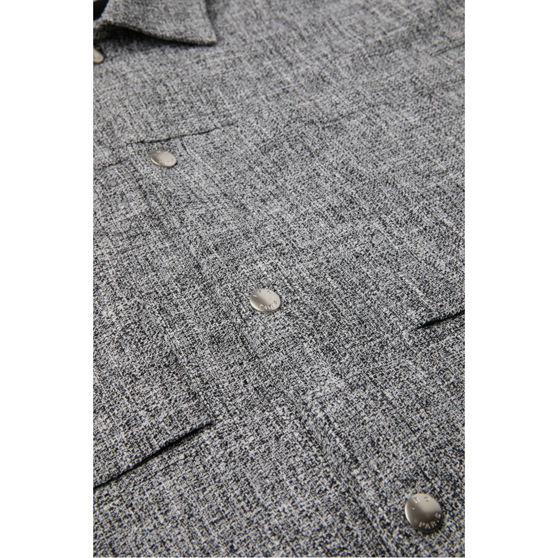 이로 티셀 트위드 포켓 셔켓 블랙(IRO Tissel Tweed Pocket Shirt Jacket Black) - 5