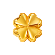 GOLDPANG 24K Gold Tongtong Lucky Clover Object 0.2g + Glass Bottle