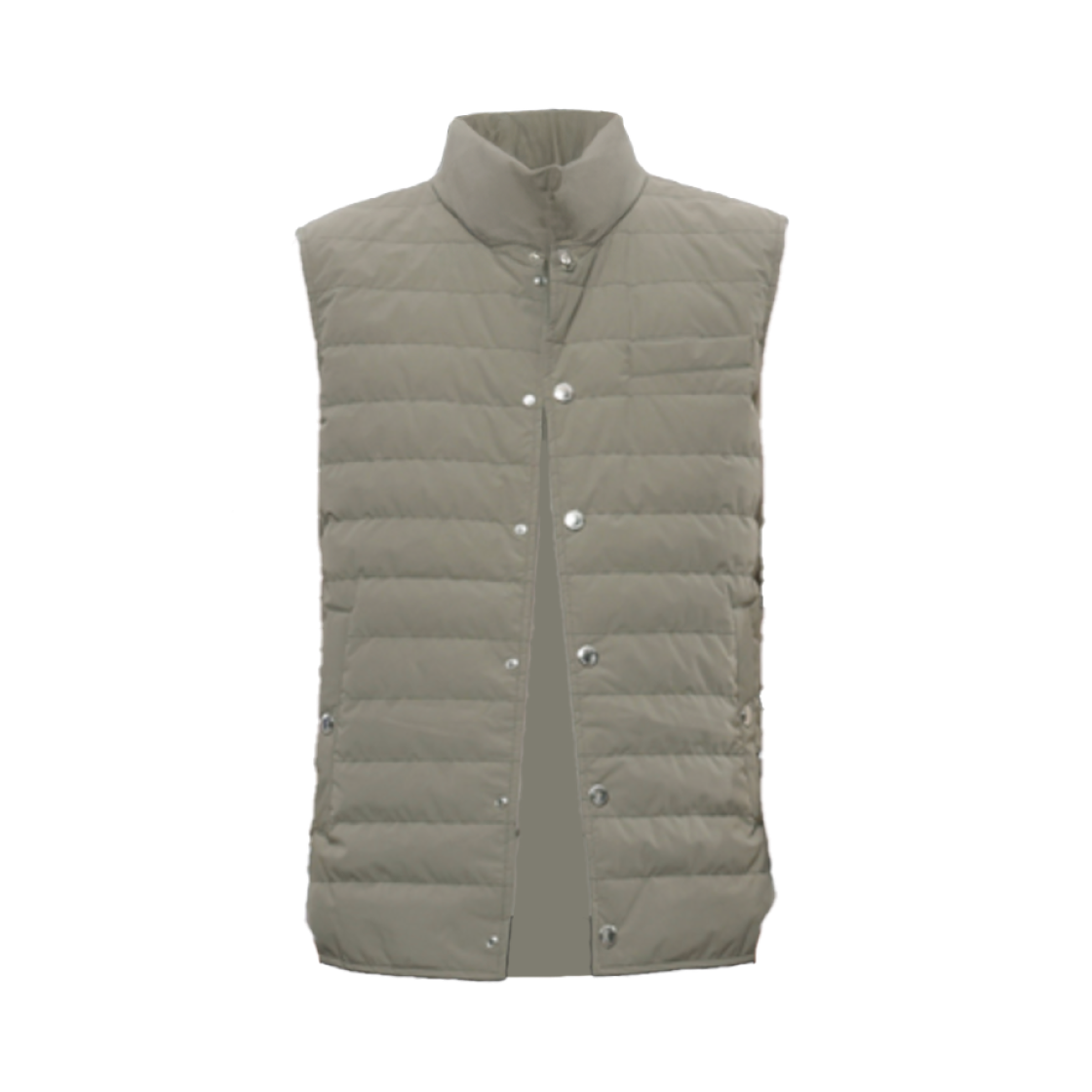 MM4911711-CRY56 Brunello Cucinelli Bonded Taffeta Lightweight Down Vest Green