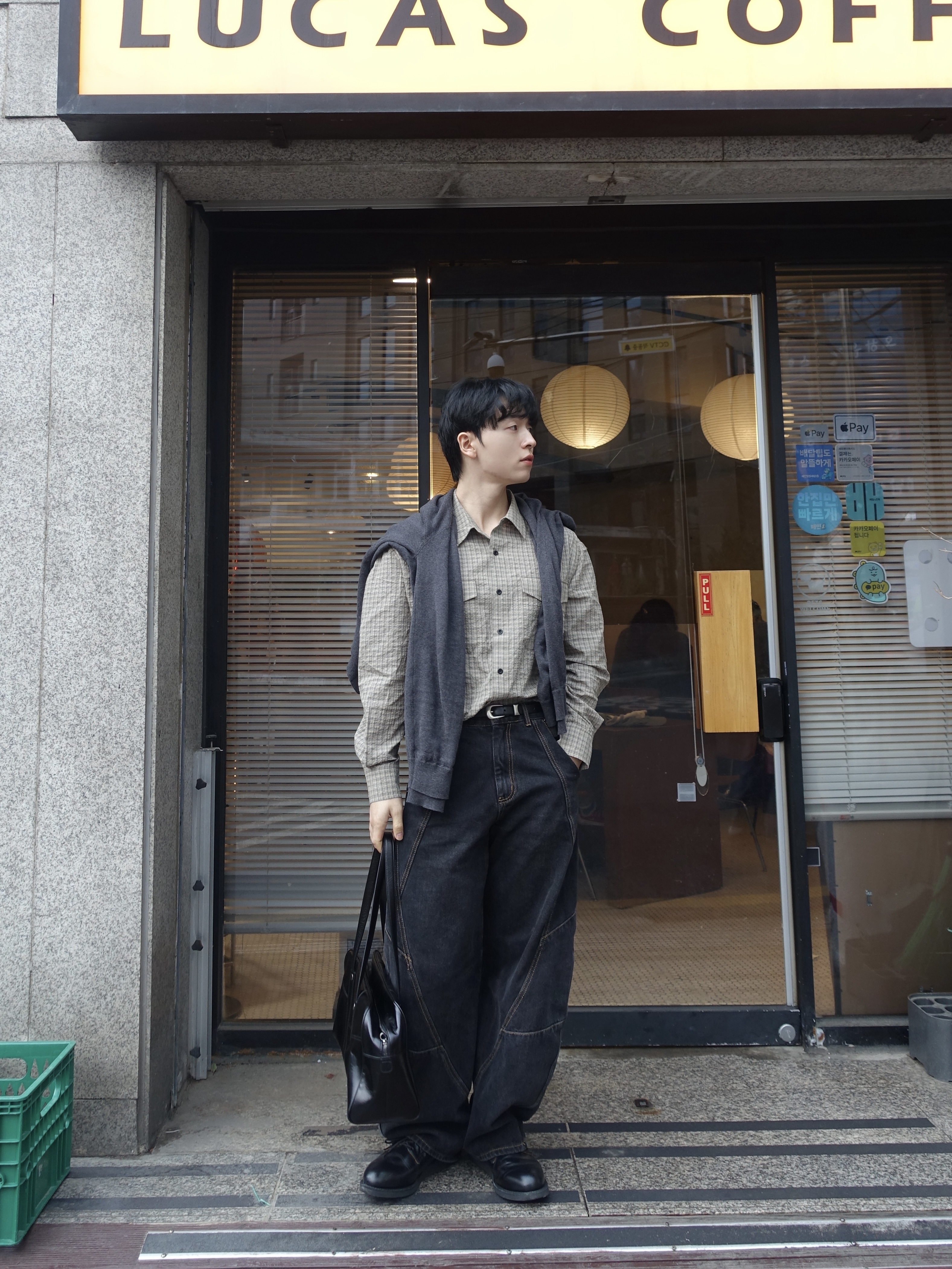 Red Wing Postman 101 Black Chaparral - D 착용 스타일 - 5