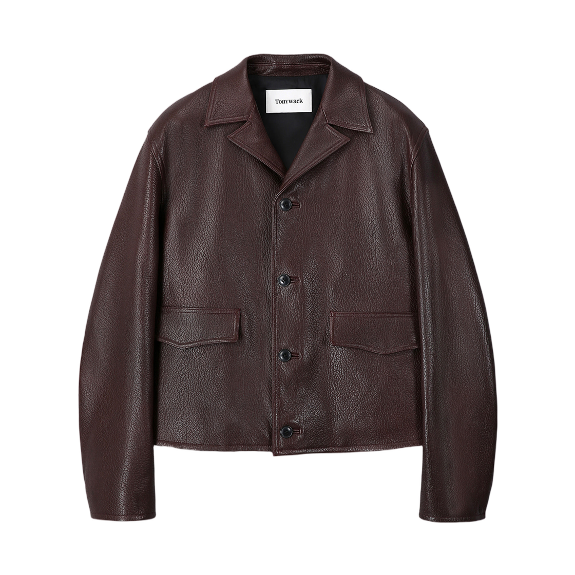토니웩 빈티지 램 레더 블루종 브릭 브라운(Tonywack Vintage Lamb Leather Blouson Brick Brown)
