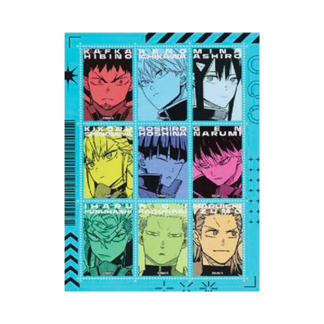 점프샵 팝업 괴수8호 우표 씰(Jump Shop Pop Up Kaiju No.8 Stamp Stickers) - 1