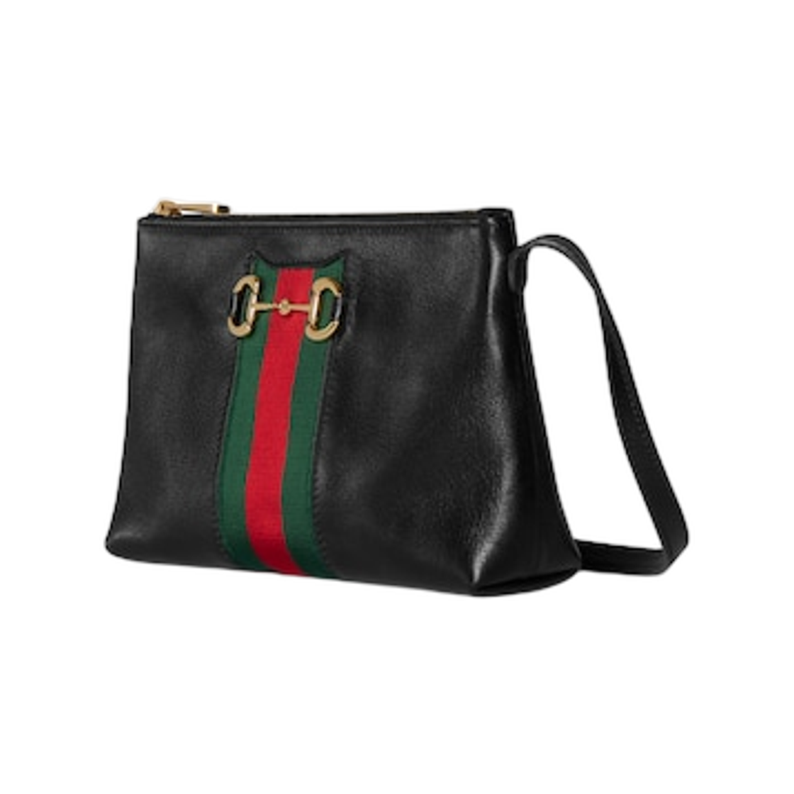 구찌 홀스빗 1955 웹 미니 백 블랙(Gucci Horsebit 1955 Web Mini Bag Black) - 2