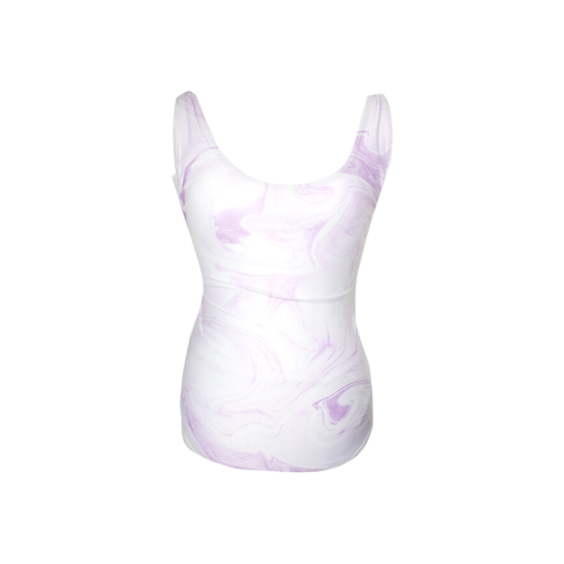 ITHQWIH3L794 Ganni Lavender Print One-Piece Swimsuit 55