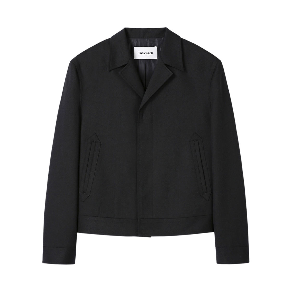토니웩 울 크롭 테일러드 블루종 블랙(Tonywack Wool Cropped Tailored Blouson Black)