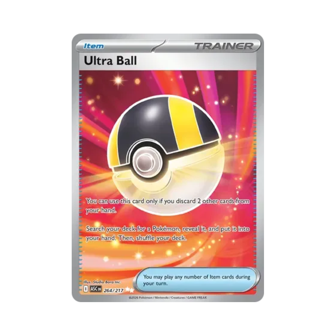 ASC264-217 Pokemon TCG Ultra Ball I Mega Evolution Ascended Heroes (English Ver.)
