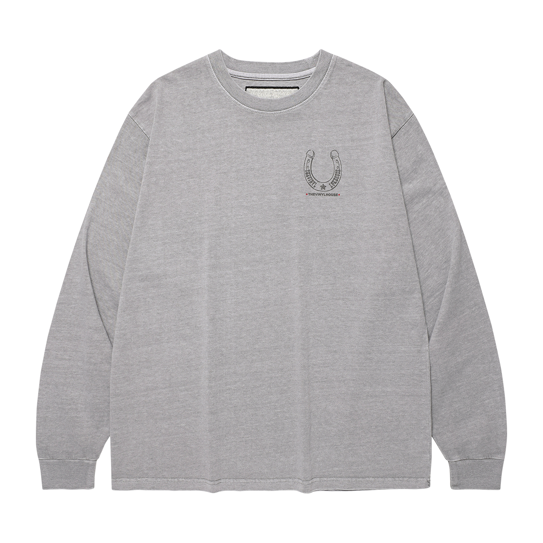 더바이닐하우스 럭키 하우스 롱슬리브 티셔츠 그레이(Thevinylhouse Lucky House Ls Tee Grey)